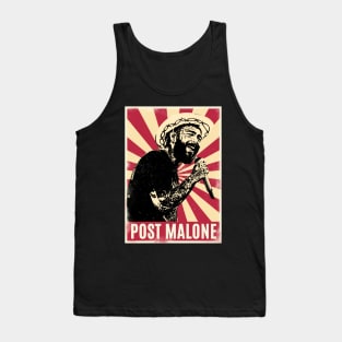 Retro Vintage Malone Rapper Tank Top